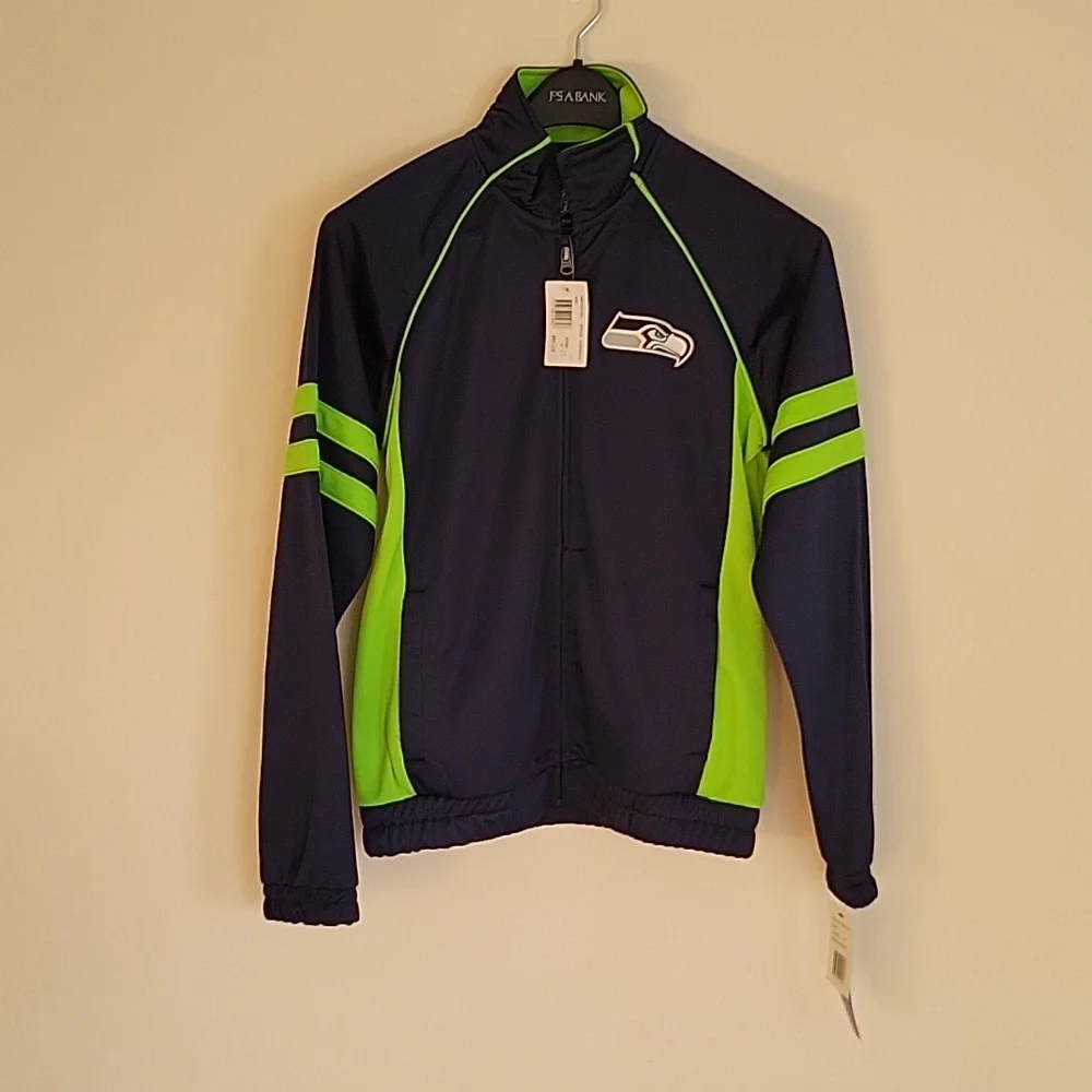 NWT Seattle Seahawks Women's Small Track Jacket - Picture 2 of 4